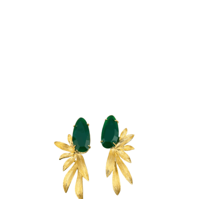 Home gold plated pearl drop earrings